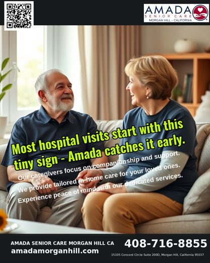“Most hospital visits start with this tiny sign - Amada catches it early.” - Portrait post flyer made with Froyla